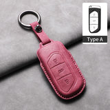 Car Remote Key Case Cover For Voyah Free Dream Phev i-Land 2024 Sheep Suede Key Case Shell Fob Protective Keychains Accessories