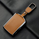Metal and Leather Car Key Case Cover for Volvo XC40 XC60 S90 XC90 V90 2017 2018 Accessories
