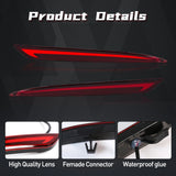 LED Rear Bumper Reflector Lights for Ford Fusion 2013 LED Ambient Light MAGIC COLORM
