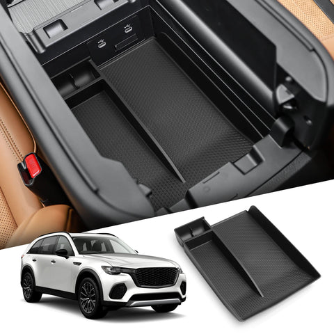 Mazda CX-90/CX-70 Armrest Storage Box Car Tray Organizers Accessories Armrest Box Storage smabee 24CX90CX70 Box