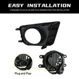 LED Angel Eye Fog Lights for Toyota Tacoma 2012-2015 Fog Light Assembly MAGIC COLORM