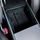 Console Armrest Storage Box Interior Organizer ABS Rubber Pad or Flocking Armrest Box Storage TEKSY