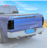 Tail Light Cover Black ABS For Dodge RAM 1500 2009-2017