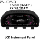 12.3" Digital LCD Instrument Cluster for BMW 5, X5, X6 Android Head Unit ZJCGO Default Title