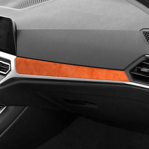 For BMW 2020-Latest Model 3er G20 G21 G28 Made of Alcantara Center Console Dashboard Trim Sticker Car Interior Tuning Accesso