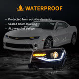 Projector Headlights Sequential Signal Chevy Camaro Car Interior Accessory VLAND