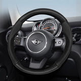 Carbon Fiber Leather Wheel Cover for Mini R50 R56 Car Interior Accessory Hocasen