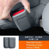 For Zeekr 007 001x Seat Belt Socket Protection Cover Scratch Resistant Silicone Cover Automotive Accessories