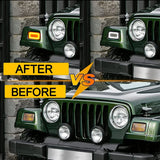Switchback LED Signal Lights for Jeep Wrangler TJ Car Interior Accessory iJDM