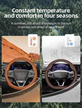 Ultra-Thin Breathable Leather Wheel Cover for Chevrolet Car Interior Accessory Hocasen