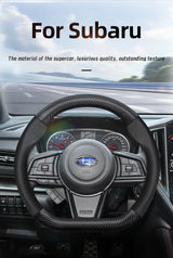 Breathable Leather Carbon Fiber Cover Subaru Car Interior Accessory Hocasen