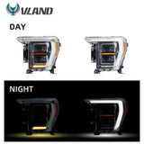 Vland LED Matrix Headlights for Ford F-150 2021-2024 Car Interior Accessory Vland