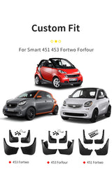 Heavy Duty Mudguards for Smart 451 453 Fortwo Car Interior Accessory GMUNI