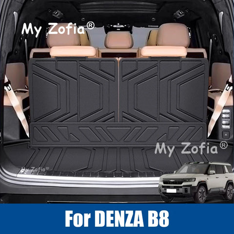 For DENZA B8 Leopard 8 2025 2026 Car TPE Rear Trunk Mat Liner Cargo Waterproof Boot Mat Floor Tray Storage Pad Accessories Ca