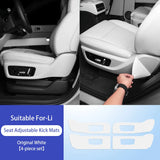 For Li Lixiang L7 L8 L9 2022 2023 Car seat adjustment On both sides Anti kick pad protective sticker for lixiang