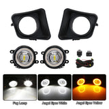 LED Fog Light Kit with DRL for Toyota Tundra 2014-2021 Car Interior Accessory MAGIC COLORM Dual Colors Ring