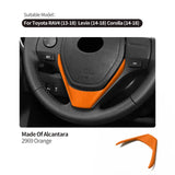 For Toyota RAV4 (2013-2018) Levin / Corolla (2014-2018) Made of Alcantara Steering Wheel Panel Boot Cover Car Interior Accessory