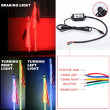3/4/5FT LED Whip Light RGB Waterproof Multi-Color Flagpole Lamp Bowlight for Offroad Sand Rails/Buggies, SxS, ATV/UTV,RZR,Trucks