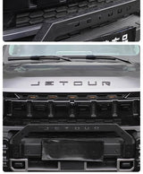For Jetour T2 i-DM Ich - X K3 Car Emblem Blackout Sticker Grille Light Letter Badge Black Warrior Matte Black Emblem Accessor