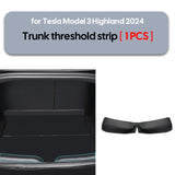 For Tesla New Model 3 Highland Front Rear Door Sill Pad Door Welcome Pedal Threshold Strip  Leather Accessories