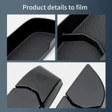 Smart #1 #3 Door Side Storage Box Front Rear Door Handle Tray Organizer Tidying TPE Car Accessories Black Car Interior Access