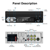 7 Inch Retractable Wireless CarPlay Android Auto Head Unit