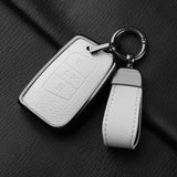 Metal and Leather Car Key Case Cover for VW Volkswagen Passat B8 CC Arteon Magotan GTE Skoda Fabia Superb A7 Kodiaq