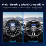 Quick-Release Carbon Fiber Steering Cover for Mercedes Car Interior Accessory Hocasen