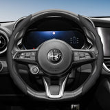 Sporty Breathable Leather Steering Wheel Cover Alfa Romeo