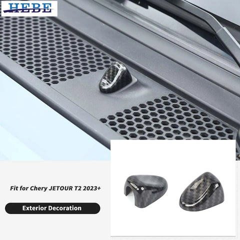 Wiper Nozzle Cover Carbon Fiber for Chery Jetour T2 2023+ Car Interior Accessory HEBE