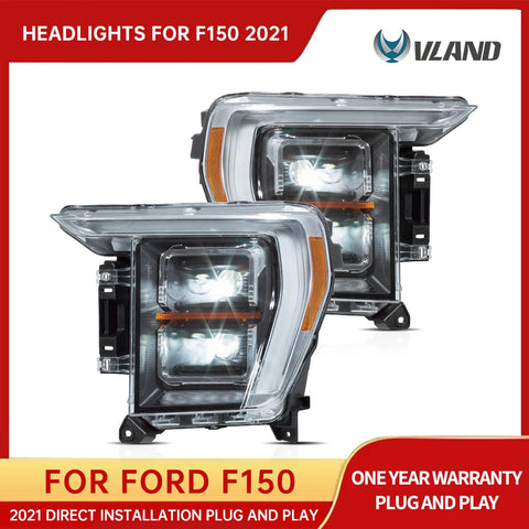 Vland LED Matrix Headlights for Ford F-150 2021-2024 Car Interior Accessory Vland United States