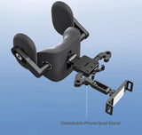 3-in-1 Car Headrest & Neck Support Pillow with 6-Way Adjustable Headrest