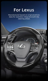Carbon Fiber Quick Release Steering Cover for Lexus Car Interior Accessory Hocasen