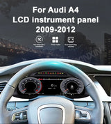 12.3-inch Digital Instrument Cluster for Audi A4 B8 2009–2012 Android Head Unit Aotsr