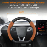 Steering Wheel Cover Matte Carbon for Tesla Model 3