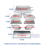 Aluminum Window Sunshade Kit for Toyota 4Runner 17-23 Car Interior Accessory HEBE