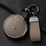 Metal and Leather Car Key Case Cover for Bmw Mini