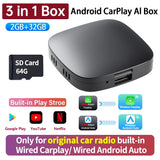Smart AI Box Wired to Wireless CarPlay 2G+64G Kit