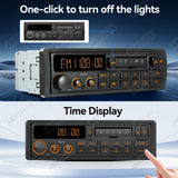 Retro Style 1Din MP3 Car Radio Bluetooth QC3.0 Fast Charge