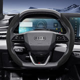 Sports Suede Steering Wheel Cover for Audi Models
