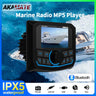 MP5 Marine Stereo Bluetooth Radio Waterproof for Boat UTV