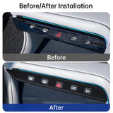 For Zeekr 001 21-25 Car Center Console Button Silicone Pad AC Key Protective Film Scratch-resistant Interior Accessories Car