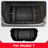 For Tesla Model 3 Y Highland Juniper Car Front Trunk Storage Box TPE Material Organizer Container Front Trunk Accessories Car