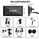 6 Inch Motorcycle GPS DVR with Quick Release Bracket Android Head Unit AKAMATE