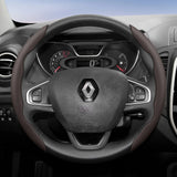 Renault Non-Slip D-Shaped Leather Steering Cover