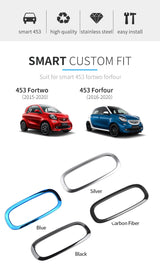 AC Panel Cover Stainless Steel Trim for Smart Fortwo 453 Car Interior Accessory GMUNI