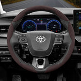 Suede Steering Wheel Cover Anti-Slip for Toyota RAV4