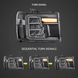 LED 2nd Gen Headlights for GMC Sierra 2007-2013 LED Ambient Light Vland