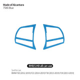 For BMW F20 F21 F30 F34 Steering Wheel Trim Frame Sticker Car Premium Interior Tuning Accessories Made of Alcantara Customizable