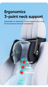6-Way Adjustable Thickened Memory Foam Car Headrest Neck Pillow, Travel Car Sleeping,Suitable for Kids and Adults Car Interio
